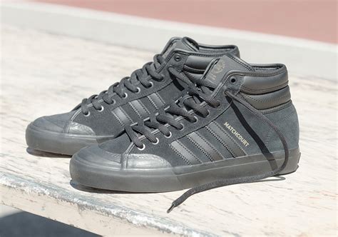 adidas high top matchcourt sneakers.